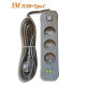 Мережевий фільтр-подовжувач 5м Power Strip 3 розетки 2xUSB-A 1xUSB-C із заземленням