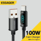Кабель USB - Type-c 100W Essager Display PD QC4.0 FCP AFC - 1m Кабель USB - Type-c 100W Essager Display PD QC4.0 FCP AFC - 1m