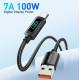 Кабель  USB - Type-c 100W Essager Display PD QC4.0 FCP AFC - 1m