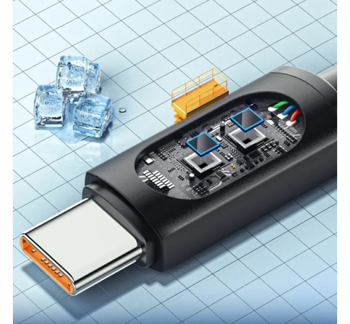 Кабель  USB - Type-c 100W Essager Display PD QC4.0 FCP AFC - 1m