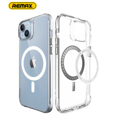 Прозрачный чехол iPhone 15 MagSafe Remax Crys Series Magsafe Magnetic Phone Case RM-1690 Прозрачный чехол iPhone 15 MagSafe Remax Crys Series Magsafe Magnetic Phone Case RM-1690