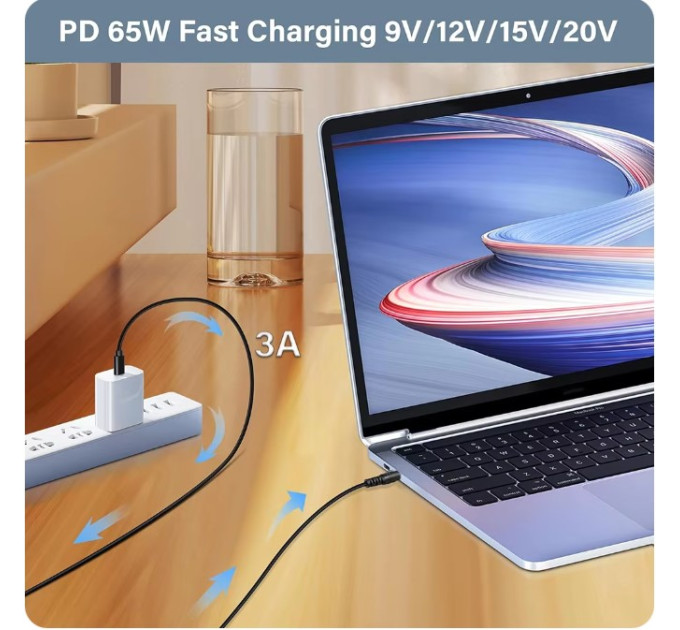 DC-DC Кабель Type-c 12V підвищуючий перетворювач з type-c 5 вольт на 12 вольт для роутера від powerbank