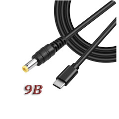 DC-DC Кабель Type-c 9V підвищуючий перетворювач з type-c 5 вольт на 9 вольт для роутера від powerbank SmartGo DC-DC Кабель Type-c 9V підвищуючий перетворювач з type-c 5 вольт на 9 вольт для роутера від powerbank SmartGo
