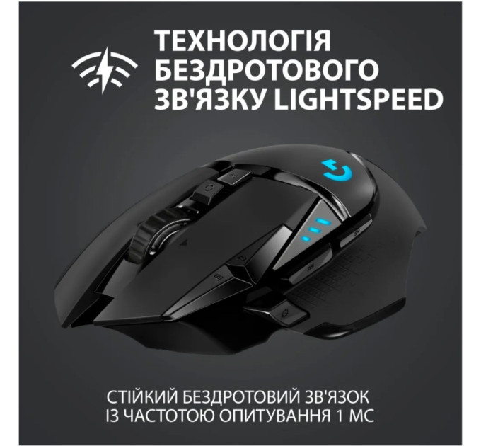 Бездротова миша Logitech G502 LIGHTSPEED Чорна