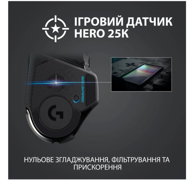 Бездротова миша Logitech G502 LIGHTSPEED Чорна