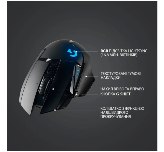 Бездротова миша Logitech G502 LIGHTSPEED Чорна