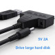 Перехідник SATA - USB 3.0 для жорсткого диску HDD SSD 3.5'' 2.5'' з Блоком живленяя SmartGo