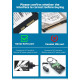 Перехідник SATA - USB 3.0 для жорсткого диску HDD SSD 3.5'' 2.5'' з Блоком живленяя SmartGo