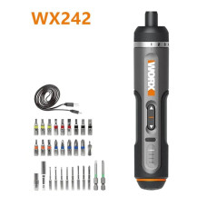 Електрична акумуляторна викрутка WORX WX242 Type-c Комплект Електрична акумуляторна викрутка WORX WX242 Type-c Комплект