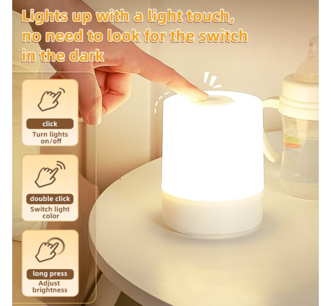 Портативна Лампа Нічник Ліхтар LedLine Type-C V1.2. З пультом Д,У. Type-C