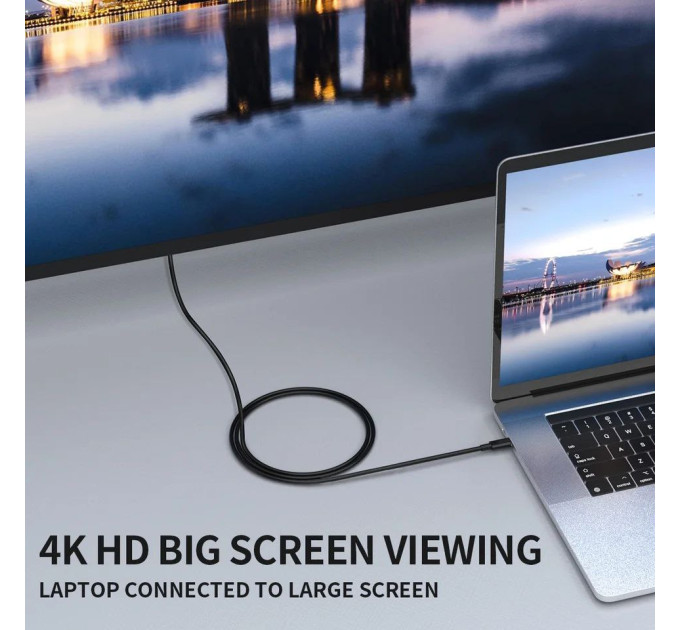 Кабель Type-C - HDMI 4К 1.8м SmartGO Thunderbolt 3 SmartGo